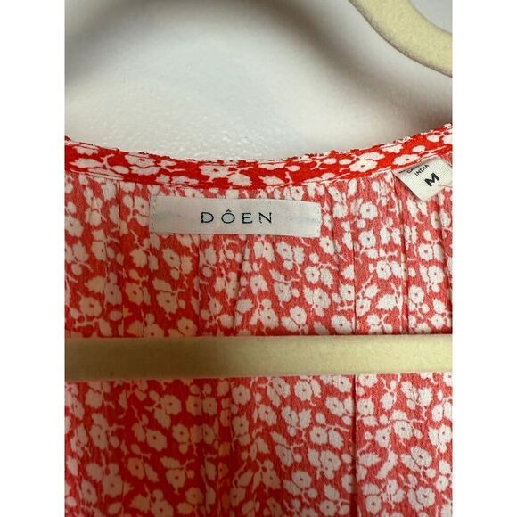 NWOT Doen Ortensia Dress in Orange Hillside Bloom Sz. M - Picture 5 of 6